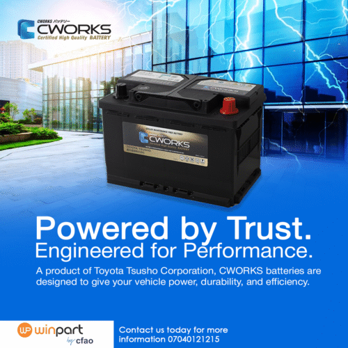 CWORKS Batteries Available in Nigeria through Winpart by CFAO